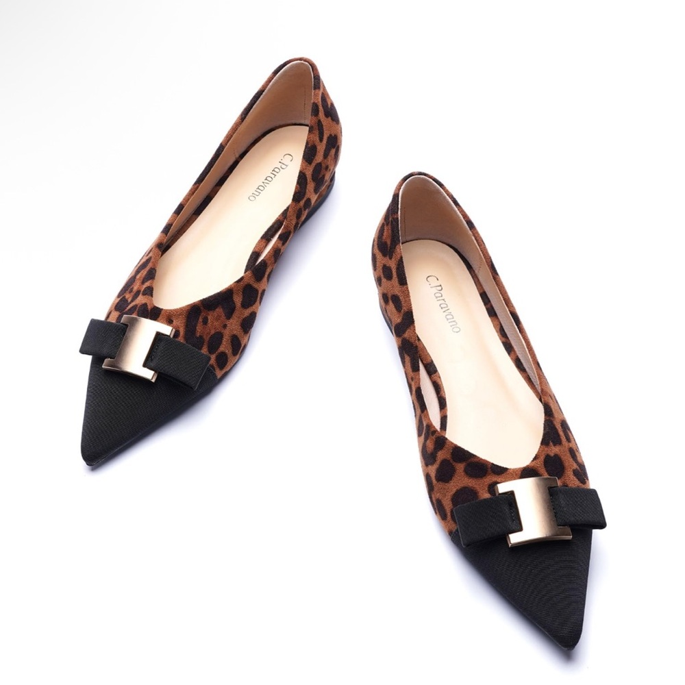 NWT C.Paravano Women’s Leather Pointed Toe Flats - 9.5